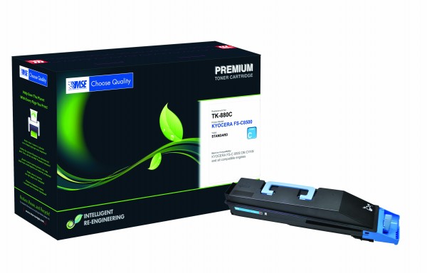 MSE Premium Farb-Toner für Kyocera FS-C8500 Cyan - kompatibel mit TK-880C