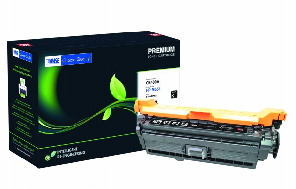 MSE Premium Farb-Toner für HP Color LaserJet M551 (507A) Black - kompatibel mit CE400A