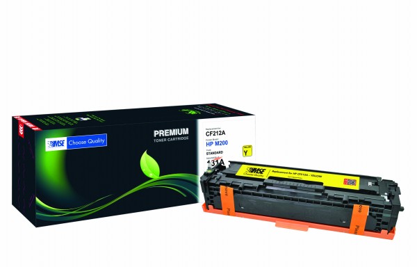 MSE Premium Farb-Toner für HP Color LaserJet M251 (131A) Yellow - kompatibel mit CF212A