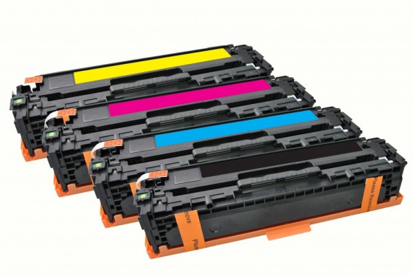 MSE Premium Farb-Toner für HP Color LaserJet CP1525 CMYK Multipack - kompatibel mit CE320A/21A/22A/2