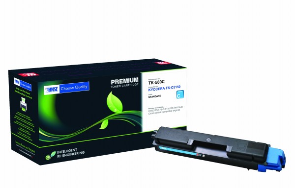 MSE Premium Farb-Toner für Kyocera FS-C5150 Cyan - kompatibel mit TK-580C