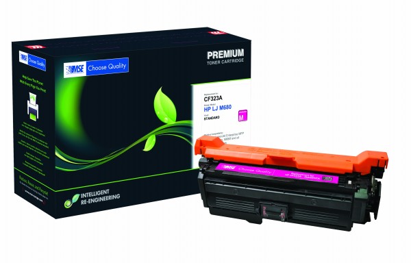 MSE Premium Farb-Toner für HP Color LaserJet M680 (653A) Magenta - kompatibel mit CF323A