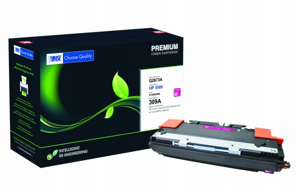 MSE Premium Farb-Toner für HP Color LaserJet 3500 (309A) Magenta - kompatibel mit Q2673A