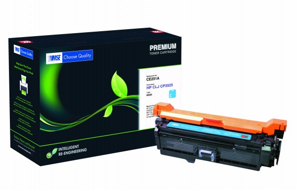 MSE Premium Farb-Toner für HP Color LaserJet 3525 Cyan XXL - kompatibel mit CE251A-XXL