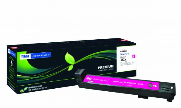 MSE Premium Farb-Toner für HP Color LaserJet CP6015 (824A) Magenta - kompatibel mit CB383A