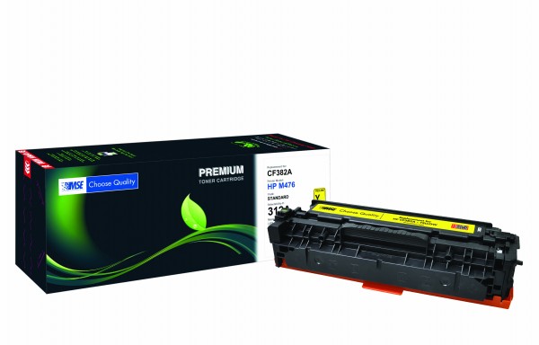MSE Premium Farb-Toner für HP Color LaserJet M476 (312A) Yellow - kompatibel mit CF382A