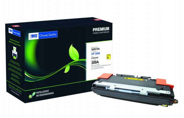 MSE Premium Farb-Toner für HP Color LaserJet 3500 (309A) Yellow - kompatibel mit Q2672A