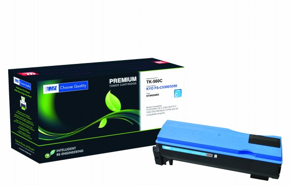 MSE Premium Farb-Toner für Kyocera FS-C5300/5350 Cyan - kompatibel mit TK-560C
