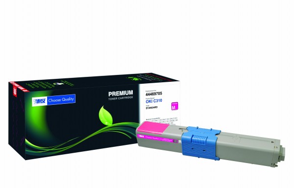 MSE Premium Farb-Toner für Oki C310 Magenta - kompatibel mit 44469705