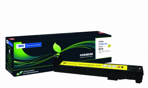 MSE Premium Farb-Toner für HP Color LaserJet M880 (827A) Yellow - kompatibel mit CF302A