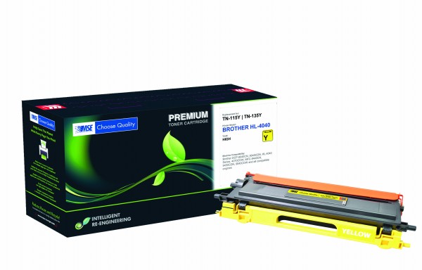 MSE Premium Farb-Toner für Brother HL-4040/4050/4070 Yellow - kompatibel mit TN135Y