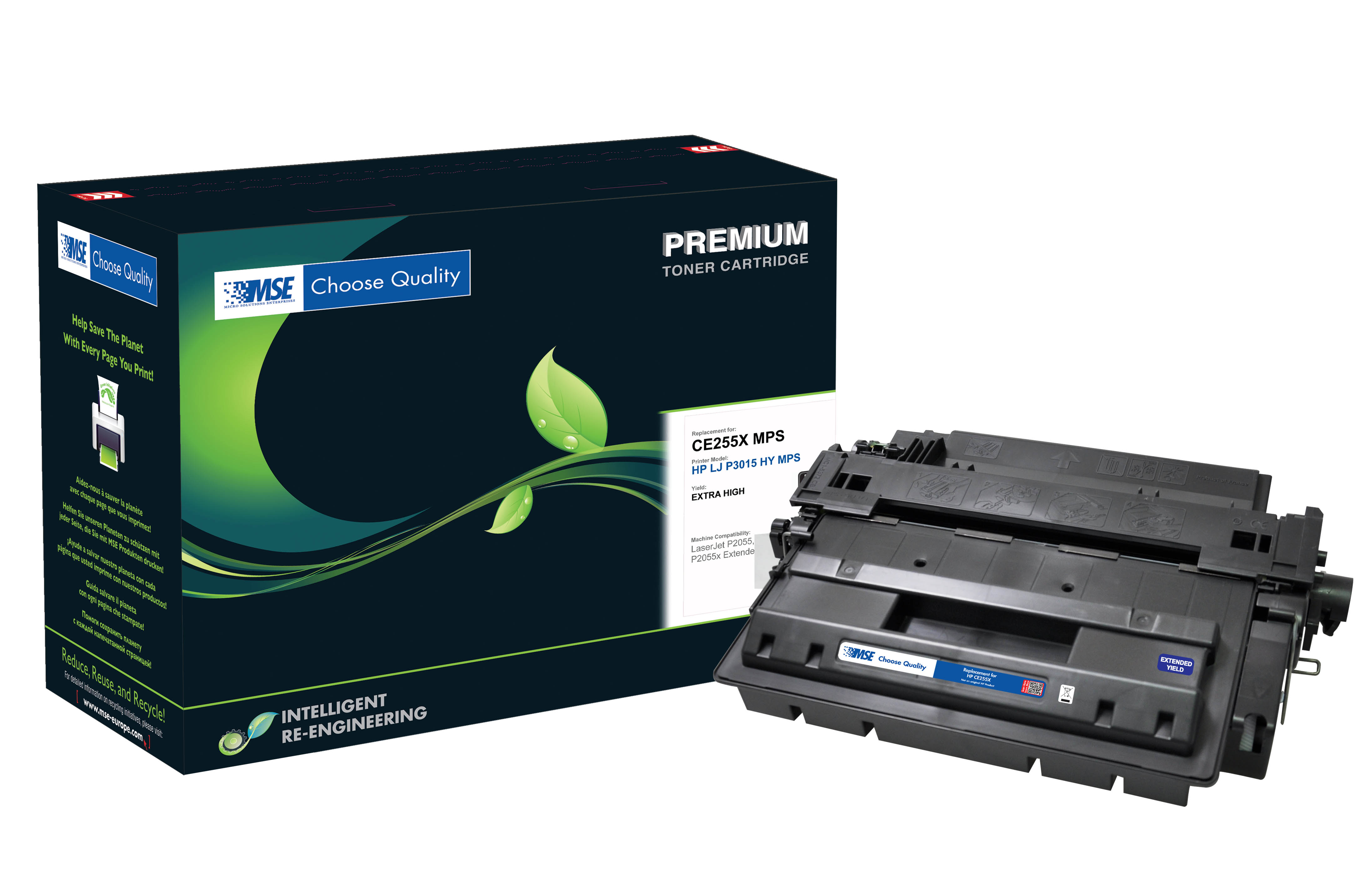 MSE Premium Toner für HP LaserJet P3015 XXL kompatibel mit CE255XXXL