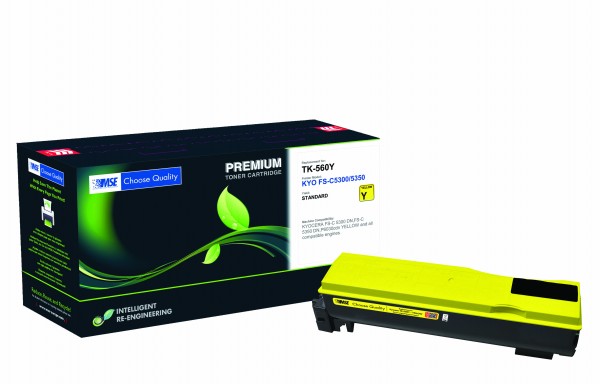 MSE Premium Farb-Toner für Kyocera FS-C5300/5350 Yellow - kompatibel mit TK-560Y