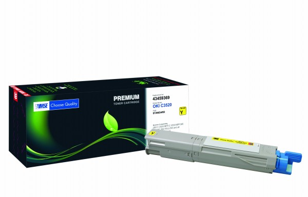 MSE Premium Farb-Toner für Oki C3520 Yellow - kompatibel mit 43459369