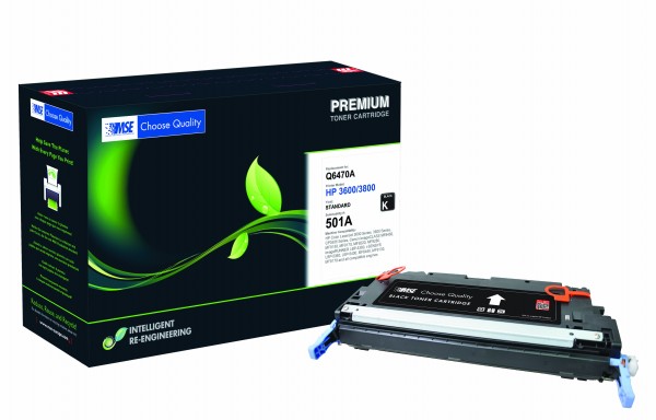 MSE Premium Farb-Toner für HP Color LaserJet 3600/3800 (501A) Black - kompatibel mit Q6470A