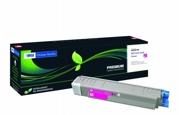 MSE Premium Farb-Toner für Oki C810/C830 Magenta - kompatibel mit 44059106