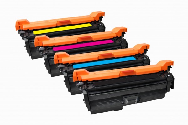 MSE Premium Farb-Toner für HP Color LaserJet CM4540 CMYK MultiPack - kompatibel mit CE264X/CF031A/32