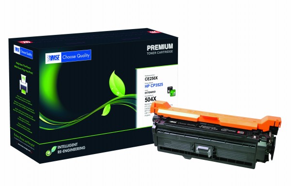 MSE Premium Farb-Toner für HP Color LaserJet 3525 Black XXL - kompatibel mit CE250X-XXL