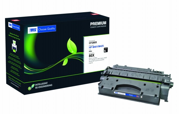 MSE Premium Toner für HP LaserJet M401 (80X) High Yield - kompatibel mit CF280X