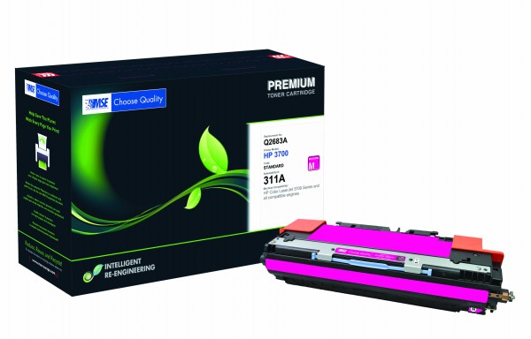 MSE Premium Farb-Toner für HP Color LaserJet 3700 (311A) Magenta - kompatibel mit Q2683A