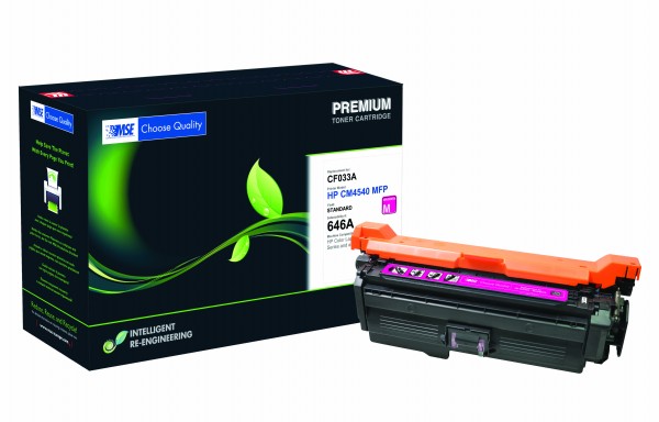 MSE Premium Farb-Toner für HP Color LaserJet CM4540 (646A) Magenta - kompatibel mit CF033A