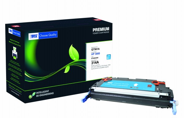 MSE Premium Farb-Toner für HP Color LaserJet 2700/3000 (314A) Cyan - kompatibel mit Q7561A