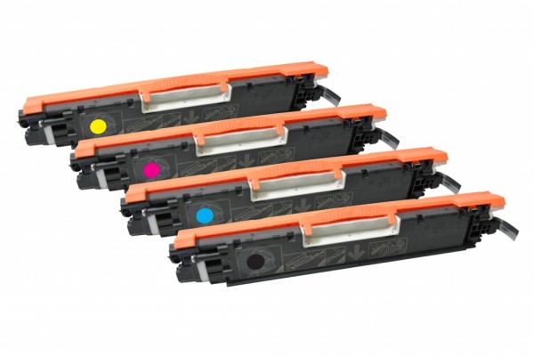 MSE Premium Farb-Toner für HP Color LaserJet CP1025 CMYK Multipack - kompatibel mit CE310A/11A/12A/1