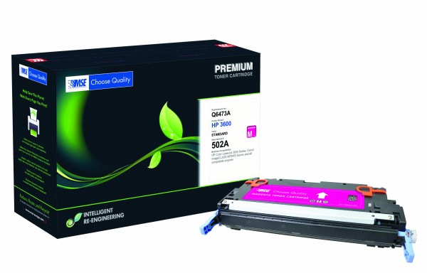 MSE Premium Farb-Toner für HP Color LaserJet 3600 (502A) Magenta - kompatibel mit Q6473A