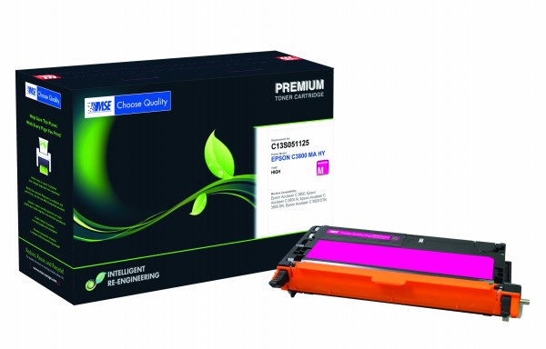 MSE Premium Farb-Toner für Epson Aculaser C3800 Magenta High Yield - kompatibel mit C13S051125