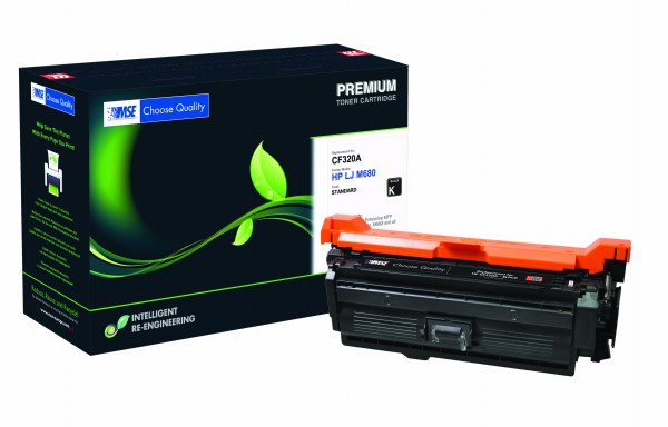 MSE Premium Farb-Toner für HP Color LaserJet M651/M680 (652A) Black - kompatibel mit CF320A