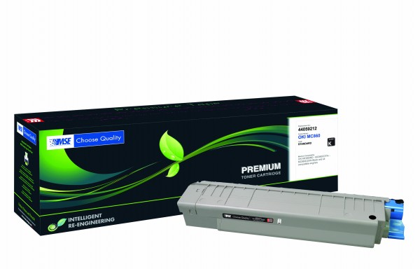 MSE Premium Farb-Toner für Oki MC860 Black - kompatibel mit 44059212