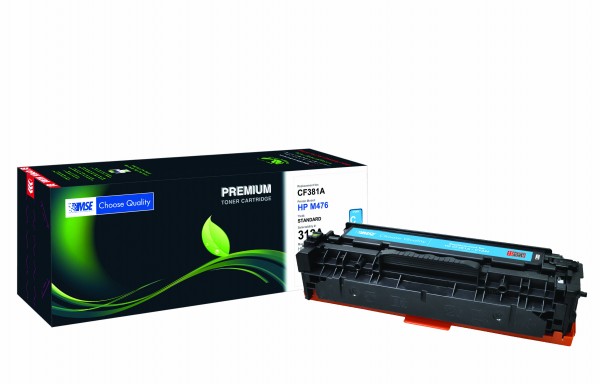 MSE Premium Farb-Toner für HP Color LaserJet M476 (312A) Cyan - kompatibel mit CF381A