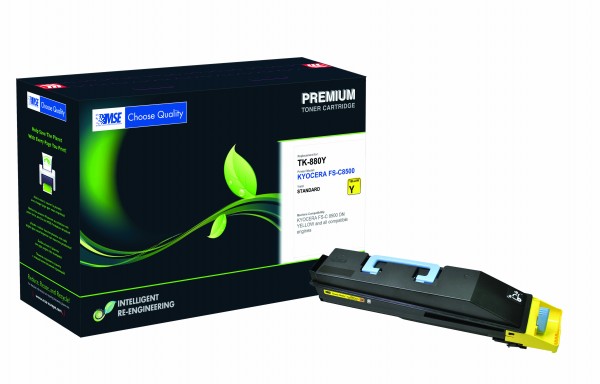MSE Premium Farb-Toner für Kyocera FS-C8500 Yellow - kompatibel mit TK-880Y