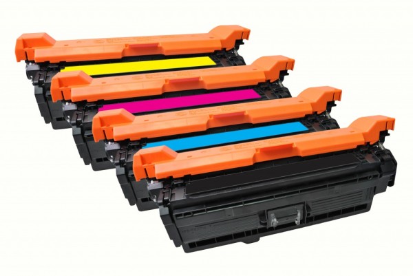 MSE Premium Farb-Toner für HP Color LaserJet CP3525 CMYK Multipack - kompatibel mit CE250X/51A/52A/5