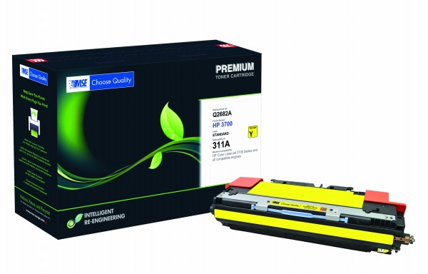 MSE Premium Farb-Toner für HP Color LaserJet 3700 (311A) Yellow - kompatibel mit Q2682A