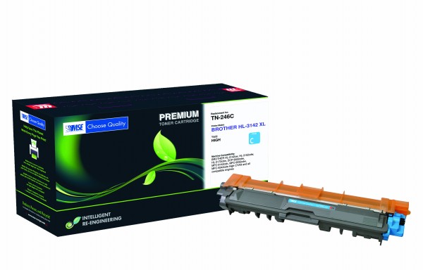 MSE Premium Farb-Toner für Brother HL-3142/3152/3172 Cyan - kompatibel mit TN246C