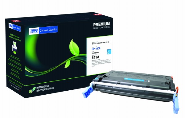 MSE Premium Farb-Toner für HP Color LaserJet 4600 (641A) Cyan - kompatibel mit C9721A