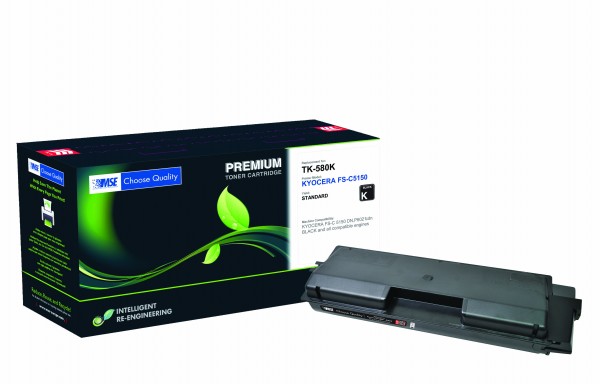 MSE Premium Farb-Toner für Kyocera FS-C5150 Black - kompatibel mit TK-580K