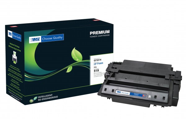 MSE Premium Toner für HP LaserJet P3005 (51X) High Yield - kompatibel mit Q7551X