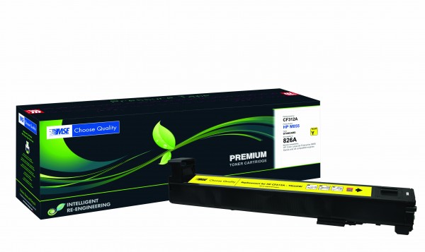 MSE Premium Farb-Toner für HP Color LaserJet M855 (826A) Yellow - kompatibel mit CF312A