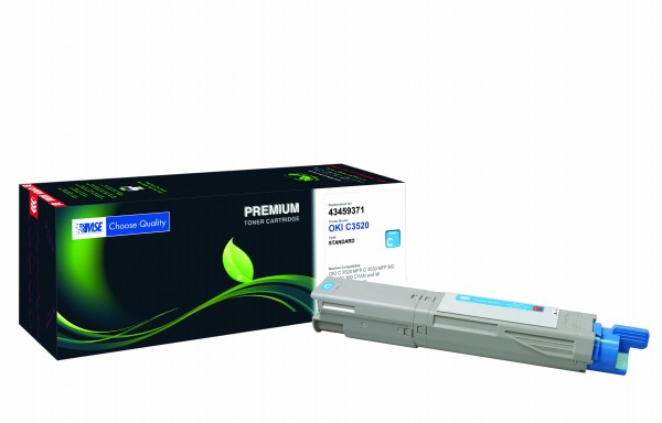 MSE Premium Farb-Toner für Oki C3520 Cyan - kompatibel mit 43459371