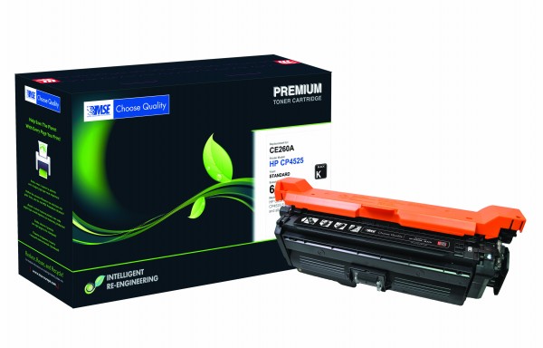 MSE Premium Farb-Toner für HP Color LaserJet CP4025 (647A) Black - kompatibel mit CE260A