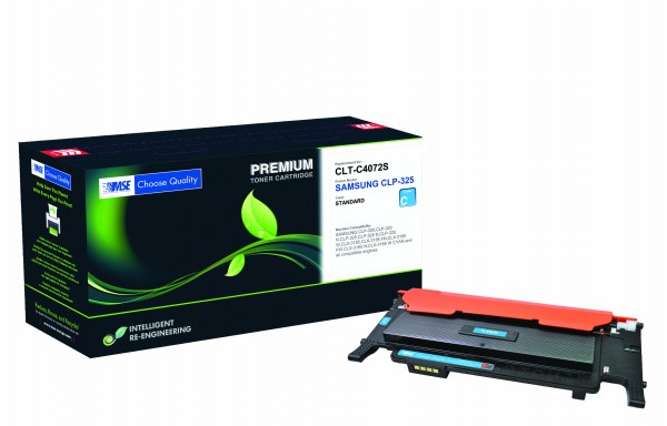 MSE Premium Farb-Toner für Samsung CLP-325 Cyan - kompatibel mit CLT-C4072S/ELS