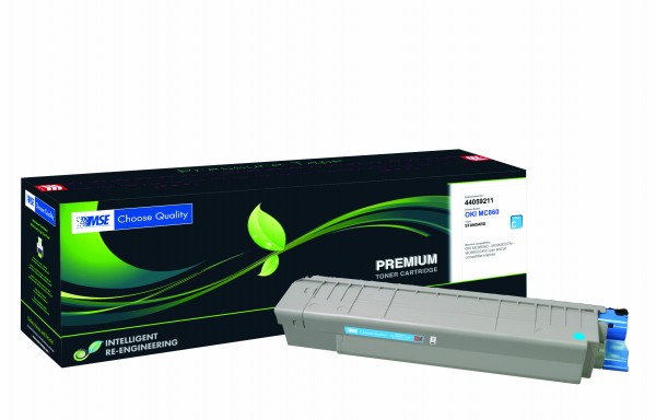 MSE Premium Farb-Toner für Oki MC860 Cyan - kompatibel mit 44059211