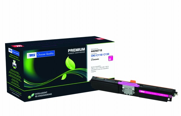 MSE Premium Farb-Toner für Oki C110/C130 Magenta High Yield - kompatibel mit 44250722