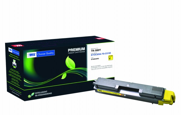 MSE Premium Farb-Toner für Kyocera FS-C5150 Yellow - kompatibel mit TK-580Y