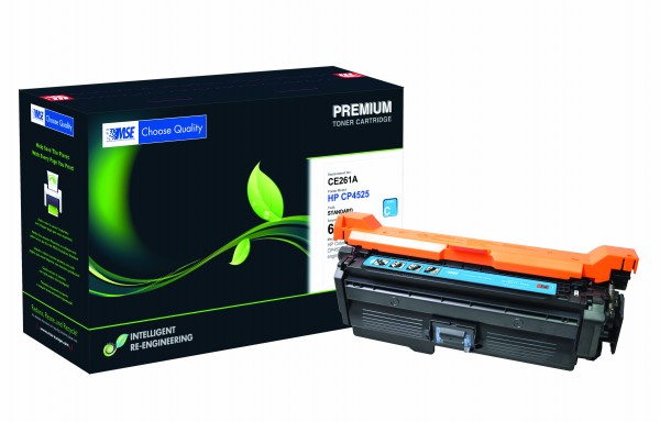MSE Premium Farb-Toner für HP Color LaserJet CP4025 (648A) Cyan - kompatibel mit CE261A
