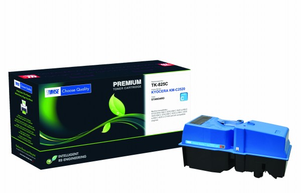 MSE Premium Farb-Toner für Kyocera KM-C2520 Cyan - kompatibel mit TK-825C