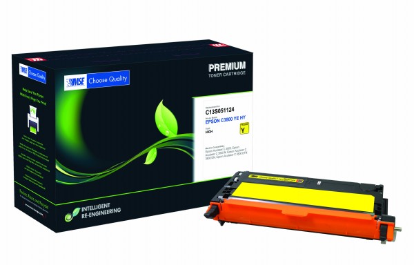 MSE Premium Farb-Toner für Epson Aculaser C3800 Yellow High Yield - kompatibel mit C13S051124