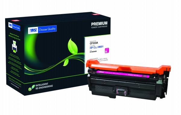 MSE Premium Farb-Toner für HP Color LaserJet M651 (654A) Magenta - kompatibel mit CF333A